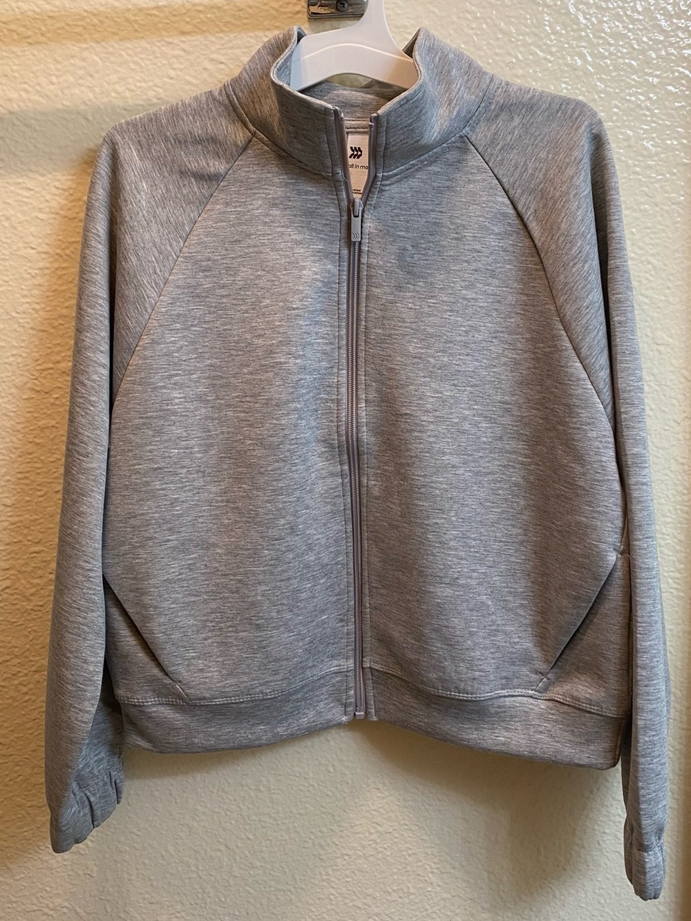 Light Gray Zip-Front Jacket - Picture 2 of 4